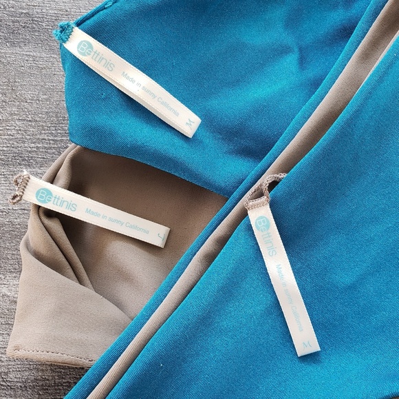 Teal Bettinis High Neck Reversible Bikini - Picture 4 of 4